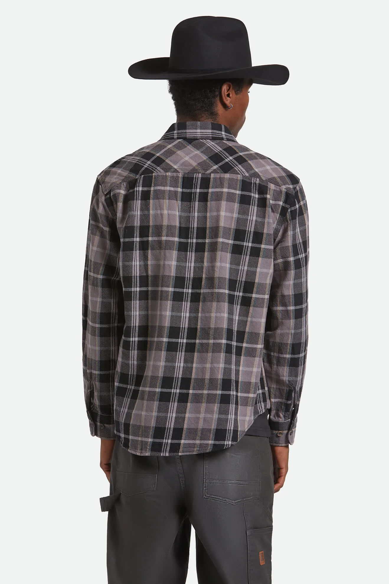 Soft Texture Anti-static Vintage Wash Flannel - Black/Charcoal Beige/Slate