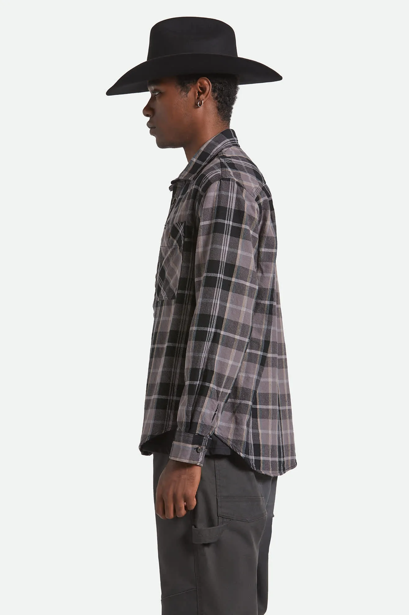Seasonal Fashion Sustainable fashion Vintage Wash Flannel - Black/Charcoal Beige/Slate