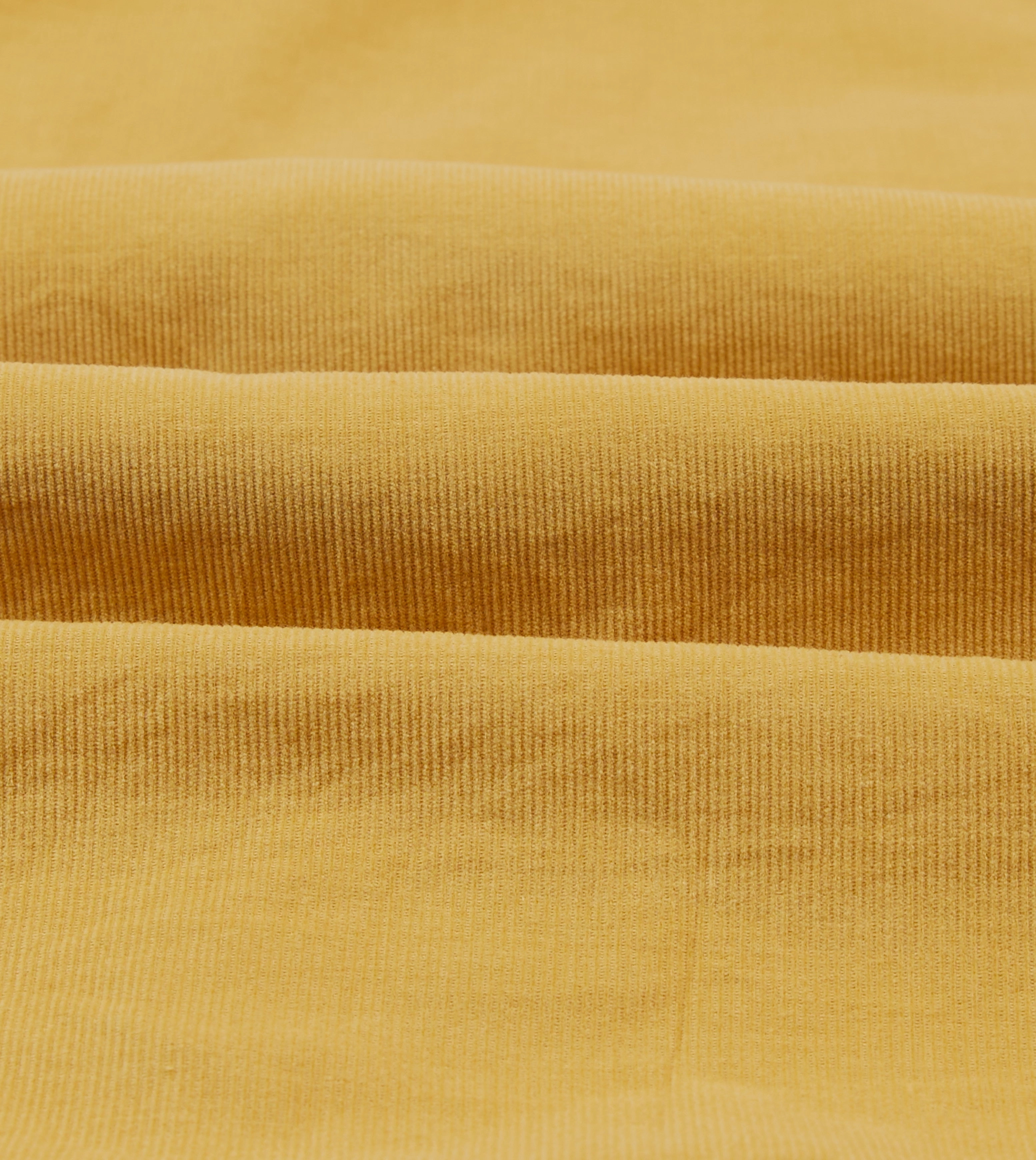 Flexible Shoulder Panels Yellow Corduroy Two-Pocket Western Shirt